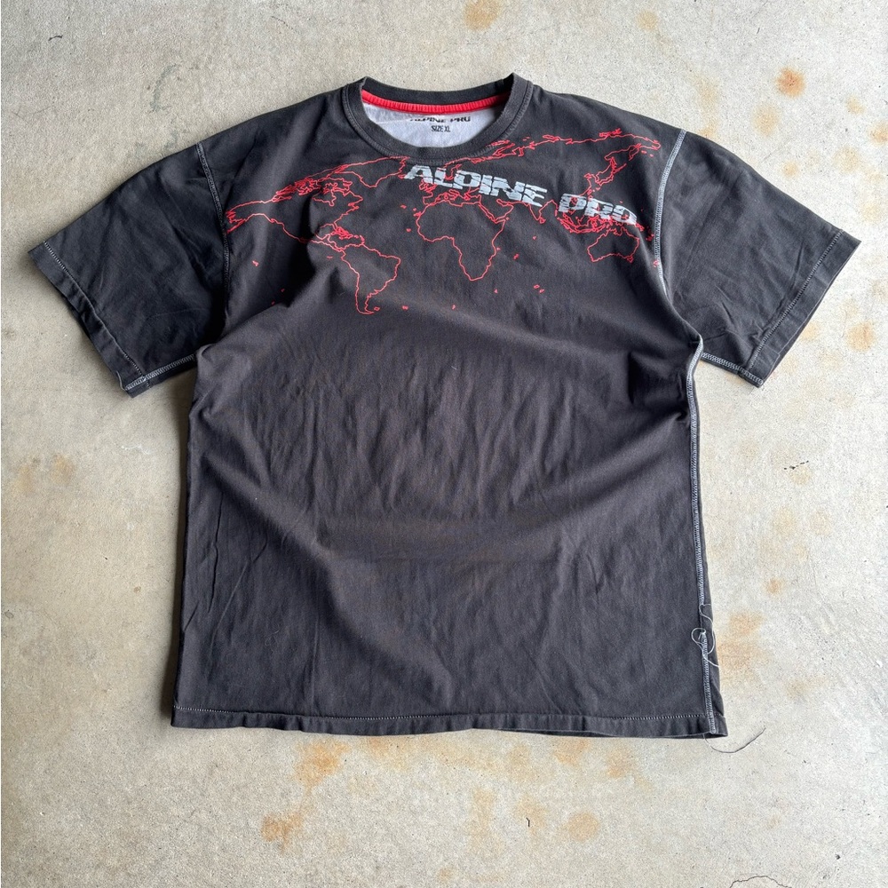 Vintage Alpine Pro Black Graphic Men's T-Shirt